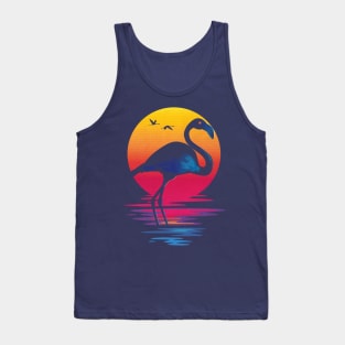 Flamingo on sunset Tank Top